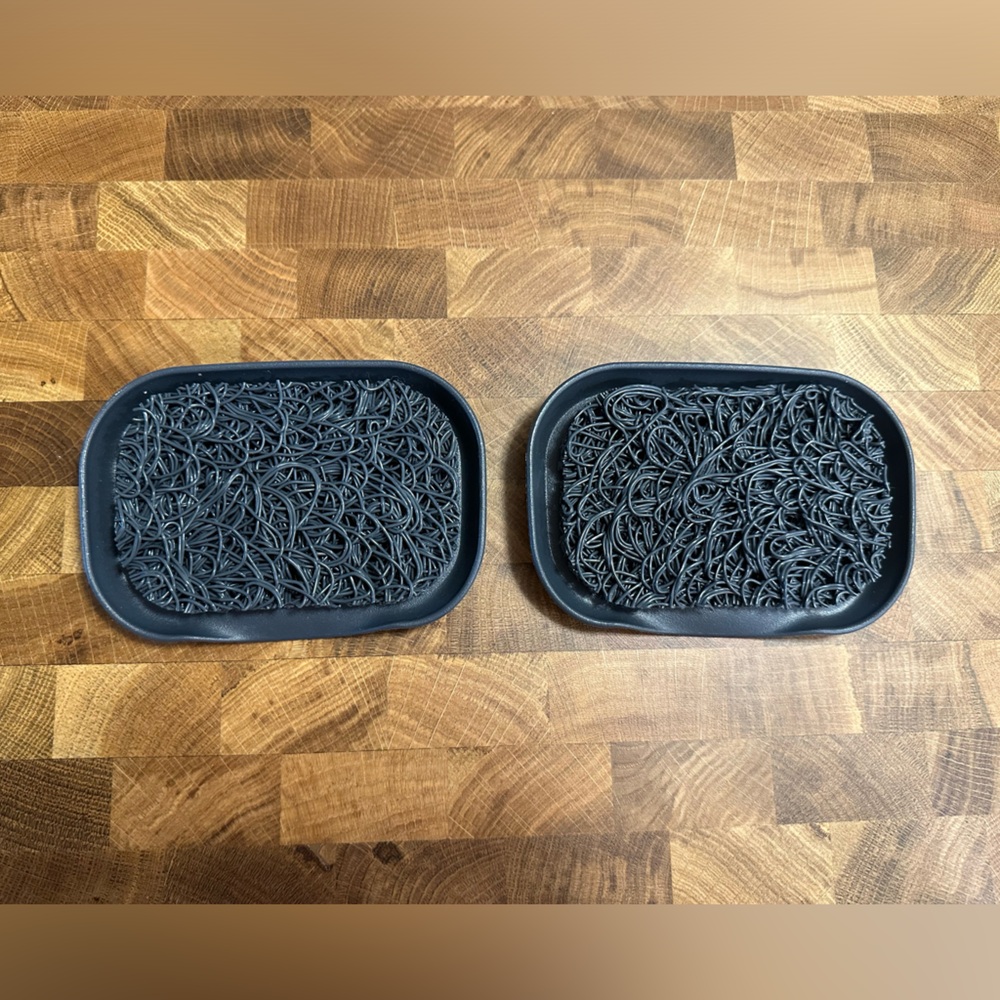 Soap risers (made from recycled materials).